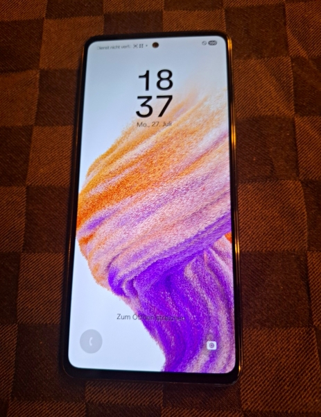 Samsung Galaxy A53 5G 128GB Schwarz Candy Bar Smartphone Dreifach-Kamera