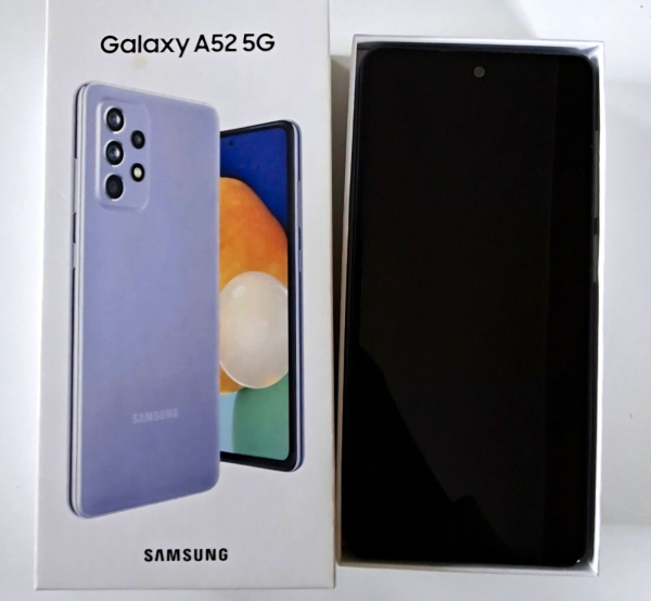 Samsung Galaxy A52 5G 128GB Lila Smartphone OVP Display Kratzer/Riss