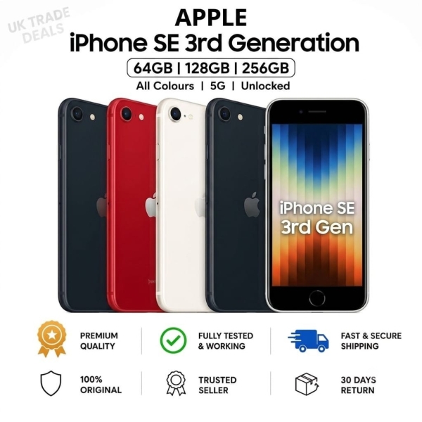 iPhone SE 3. Generation 5G 64GB 128GB 256GB entsperrt iOS Smartphone entsperrt 2