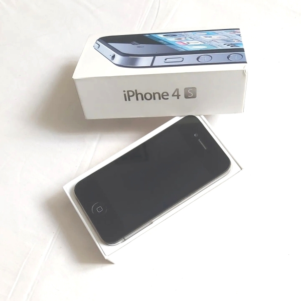 Apple iPhone 4s schwarz (Verpackungsinhalt) 16GB entsperrt (selten Sammler) UVP 775£