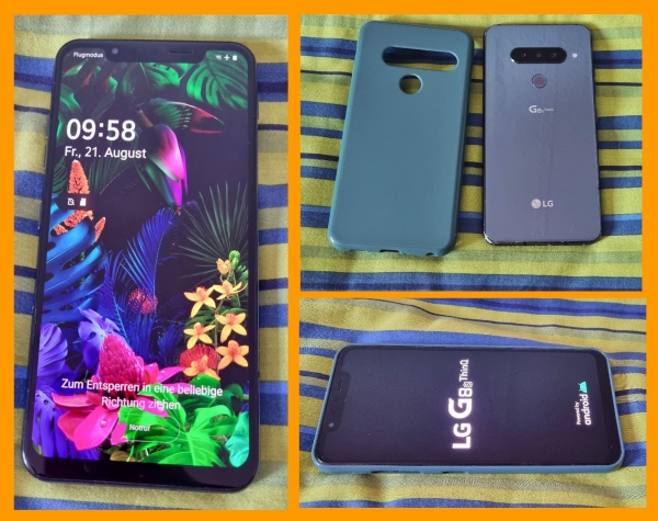 Smartphone LG G8S ThinQ  – 6/128GB – Mirror Black – Dual-SIM – teildefekt
