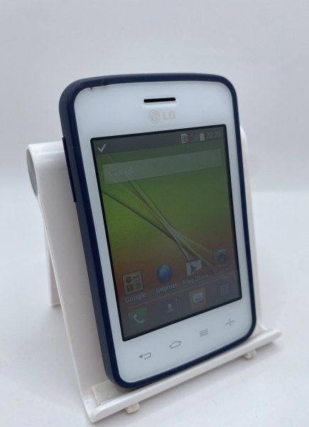 LG L30 weiß & blau entsperrt 4GB 3,2″ 2MP Android Mini Smartphone