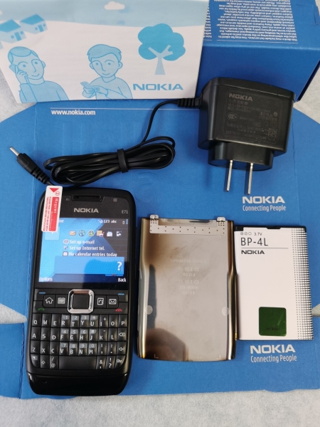 Original Unlocked Nokia E71 Full Qwerty Smartphone Mobile Phone Black White Brow