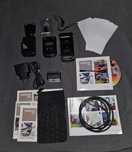 Nokia  N93 – Pearl Black (Ohne Simlock) Smartphone TOP Zustand OrIg. Verpackung