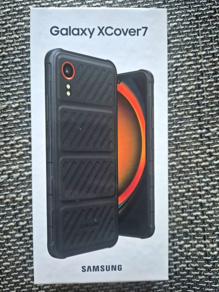 OVP Karton Samsung Galaxy XCover7 128GB Smartphone Schwarz SM-G556B