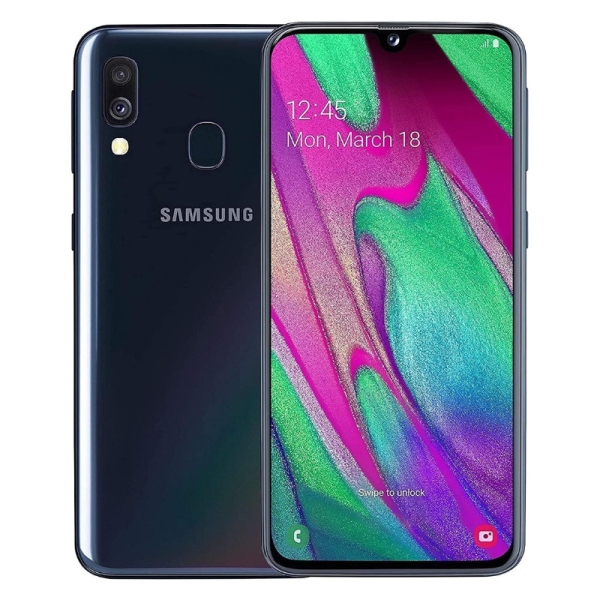 Samsung Galaxy A40 64GB schwarz 4G Smartphone – siehe Beschreibung