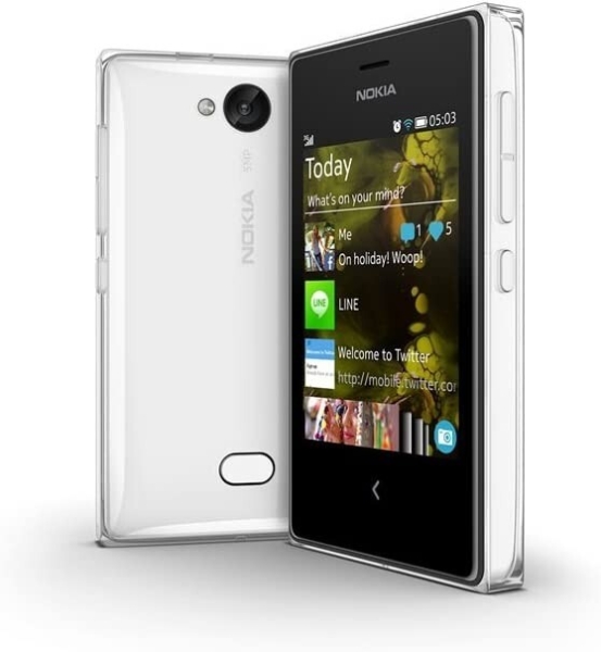 Nokia Asha 503 Smartphone 3 Zoll SIM-frei entsperrt – weiß