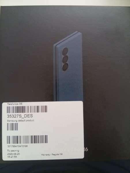 Samsung Galaxy Z Fold6 256GB Navy SM-F956B/DS Dual SIM Smartphone(Ersatzgerät)