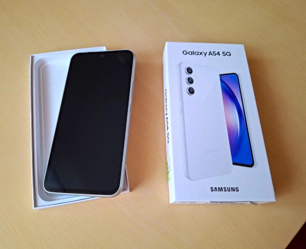 Samsung Galaxy A54 5G 128 GB Silber Slate Smartphone mit Originalverpackung