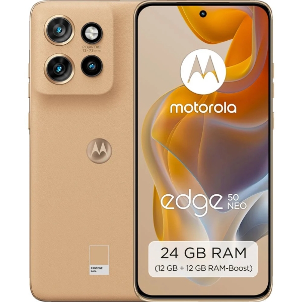 Motorola edge50 neo 512 GB Latte Dual SIM Smartphone Handy Mobiltelefon