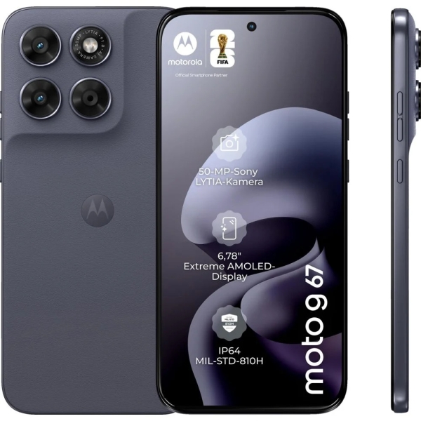 Motorola moto g67 128 GB Arctic Seal Dual SIM Smartphone Handy Mobiltelefon