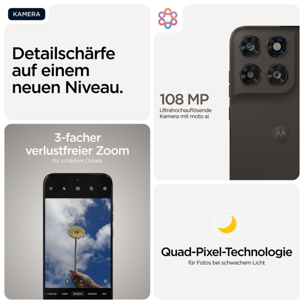 Motorola Moto G77 256 GB 5G Smartphone 17,3 cm (6.8 Zoll) Android 108 MP Dual