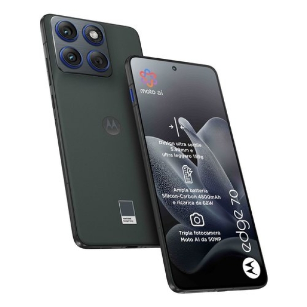 Motorola Smartphone 6,67 EDGE 70 5G Tim Pantone Gadget Grau 512GB RAM 12GB