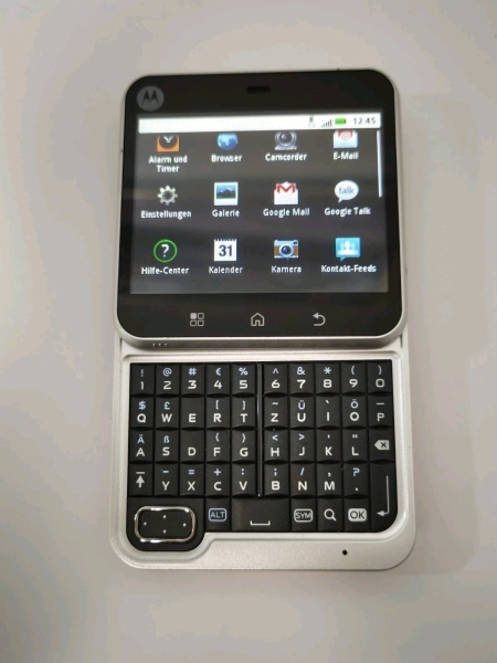 Smartphone Motorola MB511 Flipout Design Handy Lila