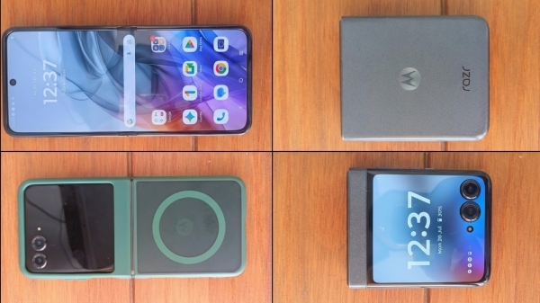 Motorola Razr 50 5G RAZR 2024 256GB, grau werkseitig entsperrt Smartphone 6,9″