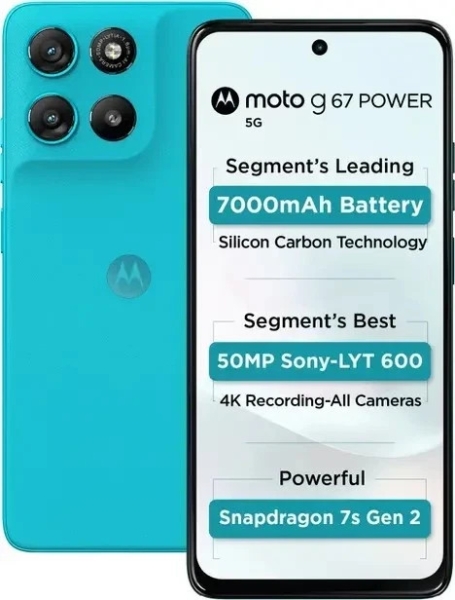 Motorola Moto G67 Power 5G Dual-SIM werkseitig entsperrt Smartphone 8 GB RAM …