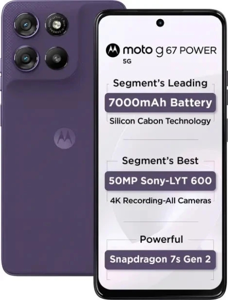 Motorola Moto G67 Power 5G Dual-SIM werkseitig entsperrt Smartphone 8 GB RAM …