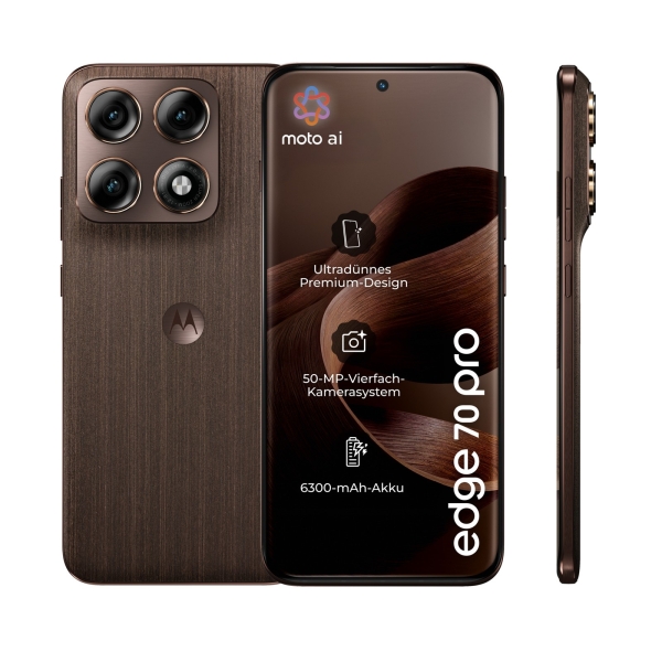 Motorola Edge 70 Pro 256 GB Braun 5G WiFi6e Android Smartphone 6,78″ pOLED