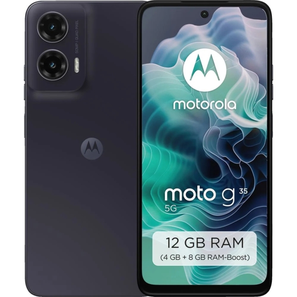 Motorola moto g35 5G 128 GB Midnight Black Dual SIM Smartphone Handy