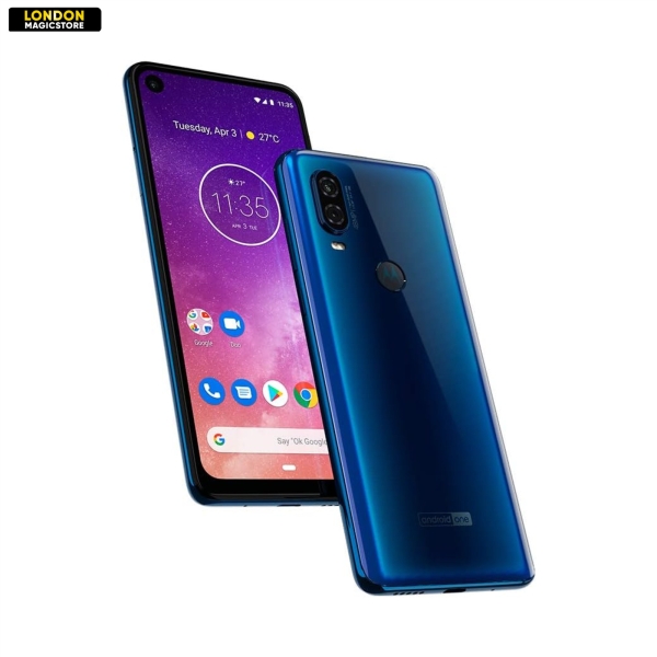 Motorola One Vision 128GB blau 4G entsperrt Smartphone – gut