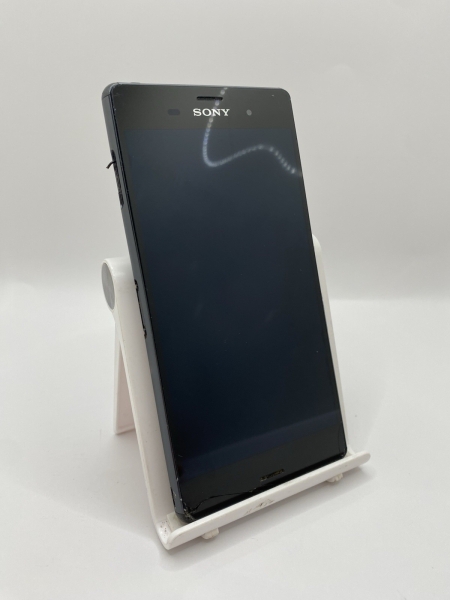 Sony Xperia Z3 schwarz 16GB 5,2″ 20,7MP 4G Android Smartphone gesprungen defekt #B