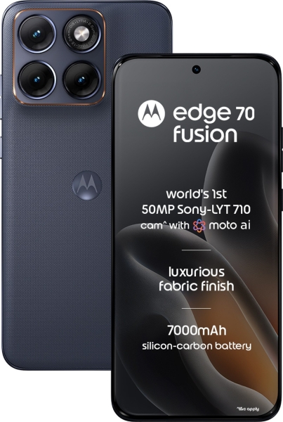MOTOROLA Edge 70 Fusion (SILHOUETTE, 12+512GB) Snapdragon® 7s Gen 4 Smartphone.