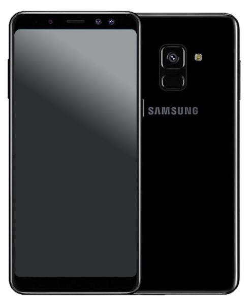 Samsung Galaxy A8 2018 Dual-SIM 32 GB schwarz Handy Mobile Smartphone Android