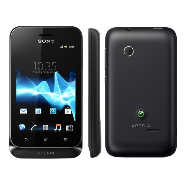 Sony Xperia Tipo 4GB schwarz entsperrt 3G Smartphone – guter Zustand