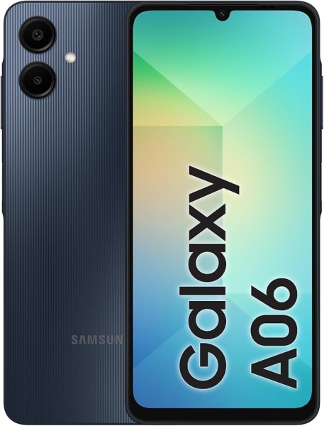 Samsung Galaxy A06 4G 128GB entsperrt Android Smartphone schwarz brandneu