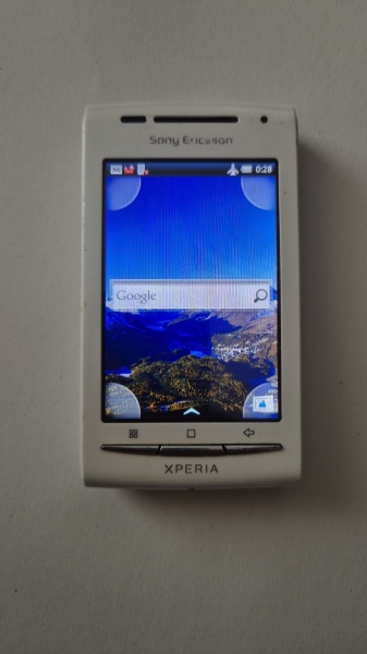 Sony Ericsson  Xperia X8 E15i – Silber Weiß (Ohne Simlock) Smartphone