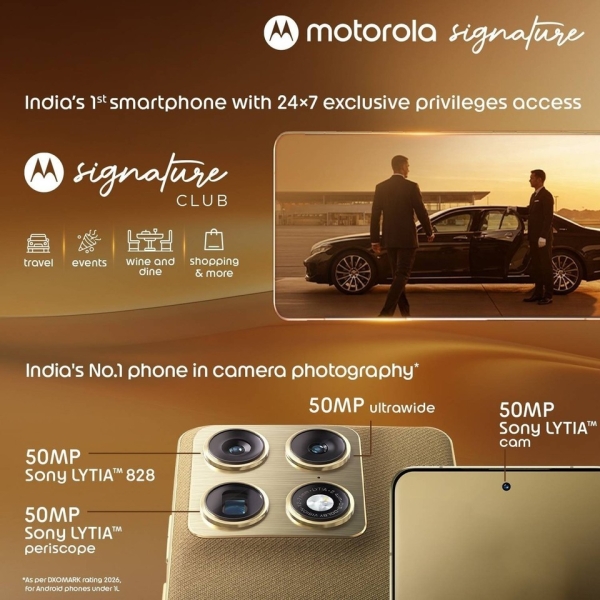 Motorola Moto Signature 5G Smartphone – 256GB / 512GB / 1TB Global Vesion