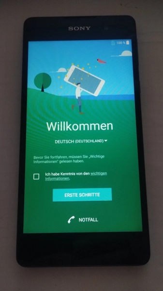 Smartphone Sony Xperia E5 – 16GB – Graphite Black (Ohne Simlock)
