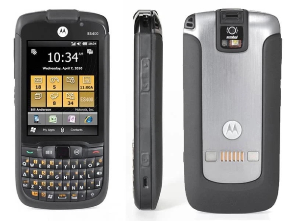 8/10 MOTOROLA ES400 UNLOCKED SCANNER RUGGED CELL PHONE SMARTPHONE BELL CHATR +++