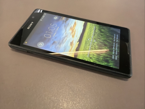 Sony Xperia C C2305 Smartphone Schwarz