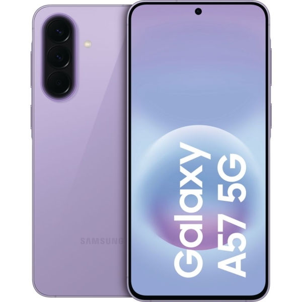 Samsung Galaxy A57 128 GB Awesome Lilac Dual SIM Smartphone Handy Mobiltelefon