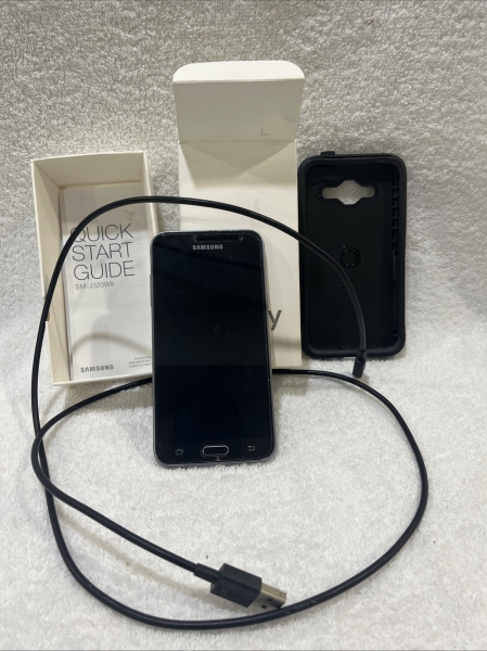 Samsung Galaxy J3 SM-J320W8 16GB Black Smartphone – Unknown If Unlocked
