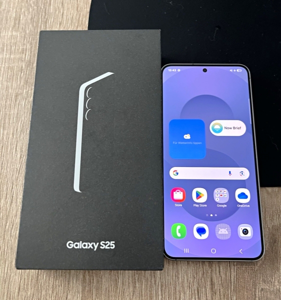 Samsung Galaxy S25 128 GB Grau Slate, OVP, neuwertig, 88Ladezyklen, Smartphone