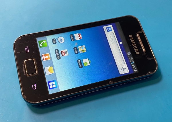 Samsung Galaxy Ace GT-S5830, schwarz Smartphone, 02, Tesco, Displayschutz