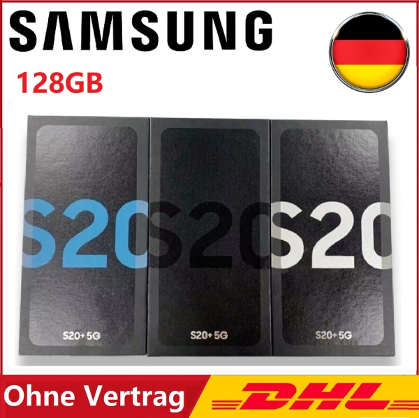 Neu Samsung Galaxy S20+ Plus 5G 128GB Handy Ohne Vertrag Smartphone Alle Farben