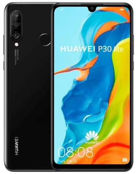 Brandneu Huawei P30 Lite 4G 128GB 6GB RAM entsperrt Android Smartphone schwarz