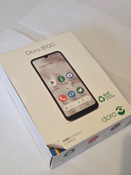 Doro 8100 4G Smartphone einmal verpackt benutzt