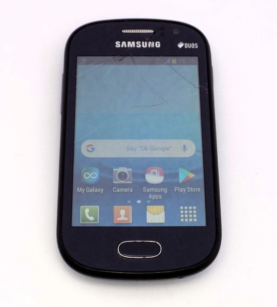 Samsung Galaxy Fame GT-S6810P Smartphone blau Teile Reparatur funktioniert Riss Display