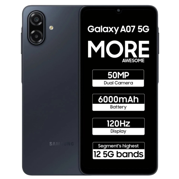 Samsung Galaxy A07 5G 128GB 6GB RAM schwarz Smartphone