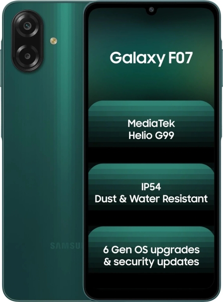 Samsung Galaxy F07 64GB grün 4GB RAM Dual-SIM entsperrt Smartphone