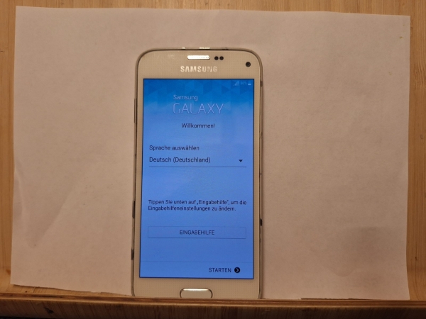 Handy Samsung Galaxy S5 mini  SM G800F ohne Simlock weiss Smartphone