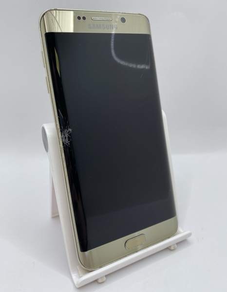 Samsung Galaxy S6 Edge+ Gold 32GB 5,7″ 16MP Android Smartphone gesprungen defekt #B