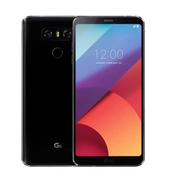 LG G6 32GB Smartphone schwarz hinteres Gehäuse und Kamera gesprungen (entsperrt) – C-Ware