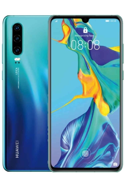 SMARTPHONE HUAWEI P30 ELE L29 128GB DUAL SIM 6,1″ 4G AURORA BLUE NO P40 / P50