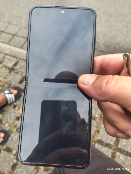 Samsung Galaxy Z Flip 256 GB Grau faltbares Flip-Smartphone Klapphandy