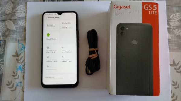 Smartphone-Gigaset GS5 Lite-Dual Sim-Android 12-4 GB RAM-64GB ROM-top in Schuss